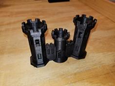 Engineer Castle Business Card Holder 3D Printer Model