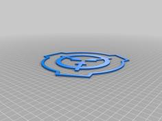 SCP Foundation Wall Art 3D Printer Model