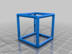 Wireframe Cube 3D Printer Model