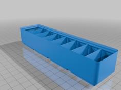 Gridfinity | Bin | Box | Assortment | 1 X N X 4 | WXN 3D Printer Model