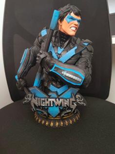 B3DSERK NIGHTWING BUST: TESTED AND READY FOR 3D PRINTING 3D Printer Model