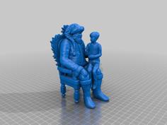 Kid On Santa’s Lap 3D Printer Model