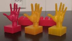 Hand On Duplo-compatible Block 3D Printer Model