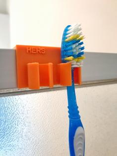 Shower Toothbrush Holder 3D Printer Model