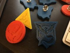 Pokemon Go Badges 3D Printer Model