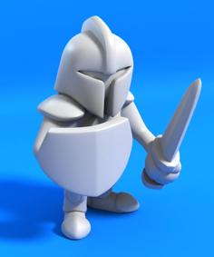 Cartoon Knight – Idle – LV1 3D Printer Model