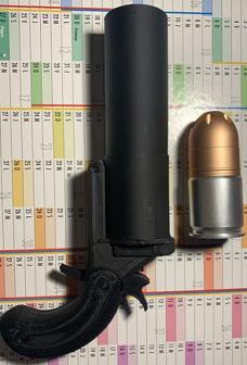 Airsoft 40mm Grenade Launcher / Flare Gun Style 3D Printer Model