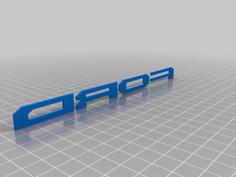 Ford Logo Letters 3D Printer Model