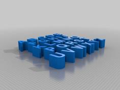 Basic Block Letters 3D Printer Model