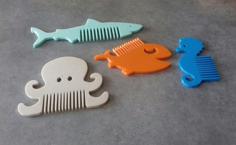 Fantasy Combs Ocean – Peignes Fantaisie Océan 3D Printer Model