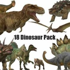 Dinosaur Pack 3D Printer Model