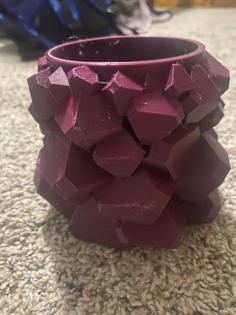 Fluorite Crystal Pencil Holder 3D Printer Model