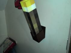 Minecraft Torch Holder 3D Printer Model