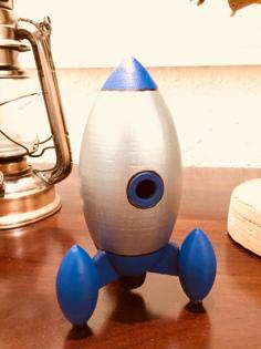 Retro Rocket 3D Printer Model