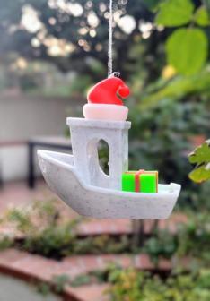 Festive Benchy Ornament 3D Printer Model