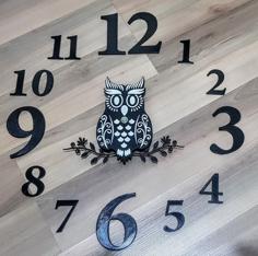 Owl Wall Clock 3D Printer Model