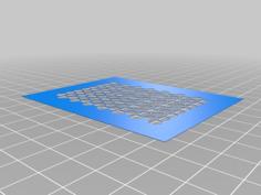 Airbrush Stencil/Template 5mm Hex Pattern 3D Printer Model