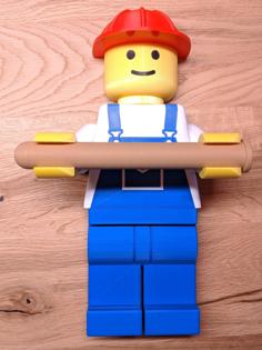 Lego Man “Worker” Toilet Paper Holder 3D Printer Model