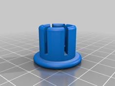 Bike Handlebar Plug With Rounded Edges (OpenSCAD Parametric) 3D Printer Model