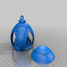 Decorative Christmas Ornament – With No Supports (and Less Material) 3D Printer Model