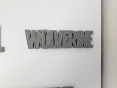 Wolverine Logo (Marvel) 3D Printer Model