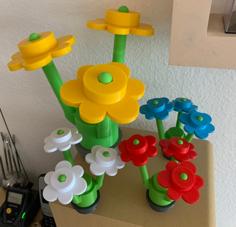 Large Brick Flower 3D Printer Model