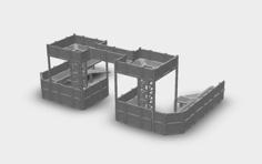 Wargaming Compatible Outpost – Add-On For Medium Outpost – 28mm 3D Printer Model