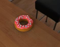 Zero Calorie Cake Donut With Icing And Sprinkles – Single Or Multi Material/Color 3D Printer Model