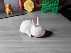 Low Poly Desk Bunny / Rabbit 3D Printer Model