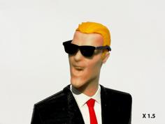 MAX HEADROOM For LP (33t) And Desktop (NO GLUE) 3D Printer Model