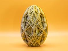 Curvy Kaleidoscope Easter Egg 3D Printer Model