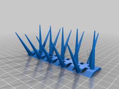 Anti-Bird Spikes – Bird Deterrent 3D Printer Model