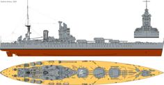 HMS Nelson/ HMS Rodney 3D Printer Model