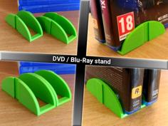 Stackable DVD / Blu-Ray Stand Holder 3D Printer Model