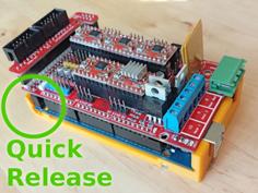 Arduino Mega 2560 / RAMPS Holder With Quick Release 3D Printer Model