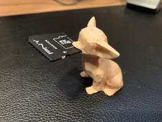 Low Poly Chihuahua SD/MicroSD Holder 3D Printer Model