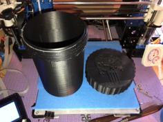 Punisher Threaded Container 3D Printer Model