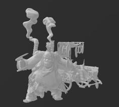 Steampunk Butcher With Cart – Mawtribes – Dp 3D Printer Model