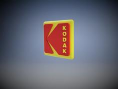 3D Kodak Logo Sign (2016) For Display 3D Printer Model