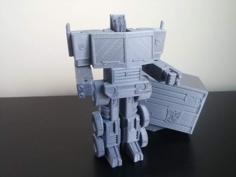 Transformable Optimus Prime (single Print, No Support Material) 3D Printer Model