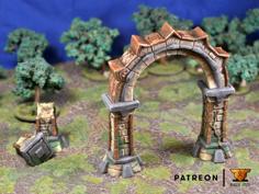 Forgotten Temple – Set Of Scenery – Free Parts 3D Printer Model