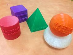 Equal Volume Solids Set + MakerEd Project 3D Printer Model