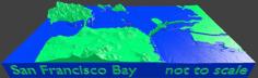 San Francisco Bay 3d Topo Map 3D Printer Model