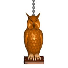 Stylized Owl Pull Ball Chain Or Keychain Knob | Handle | Fob | Finials 3D Printer Model