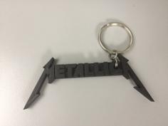 METALLICA Keychain 3D Printer Model