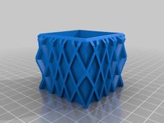 Small Illusion Flower Pot (with Drainage Holes) 3D Printer Model