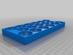 17 Count Single Layer Egg Container 3D Printer Model