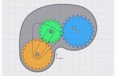 Tilting Idler Gear 3D Printer Model