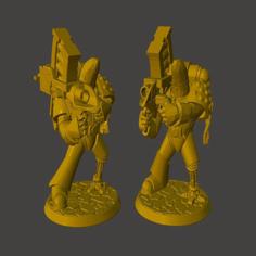 Rocket Launcher Banana Space Knight In Power Armour 3D Printer Model