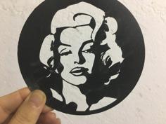 Marylin Monroe Wall Art / Decoration 3D Printer Model